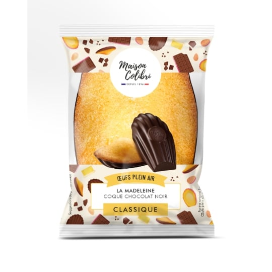 Madeleine Coque Chocolat Noir Classique MAISON COLIBRI