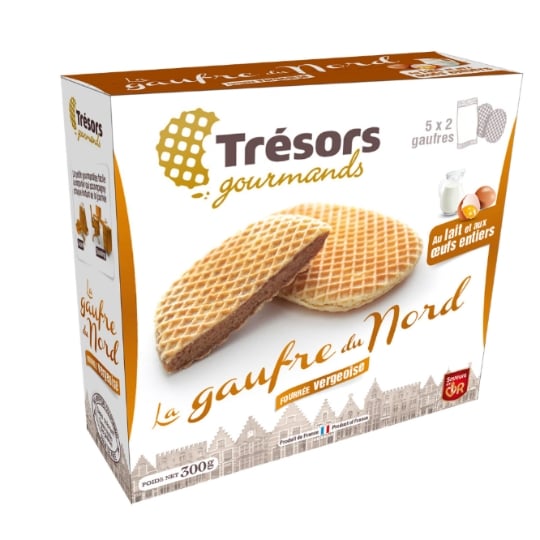 Gaufres fourrées vergeoise TRESORS GOURMANDS