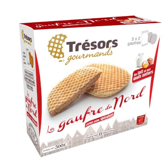 Gaufres Fourrées Spéculoos La Gaufre du Nord TRESORS GOURMANDS
