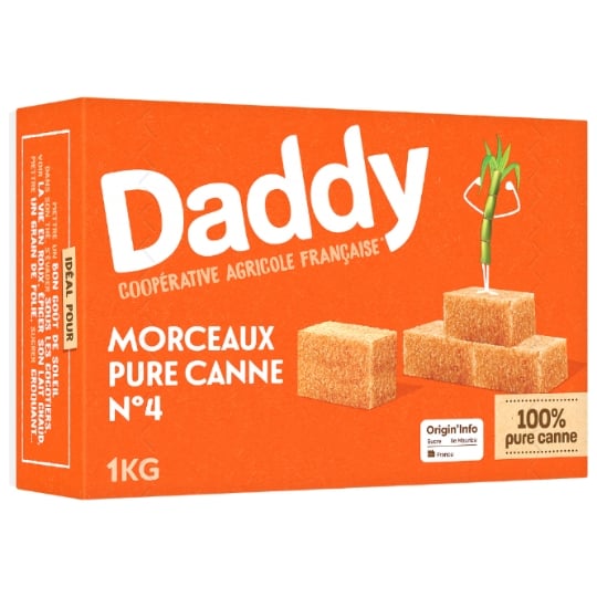 Sucre Pure Canne N°4 Morceaux DADDY