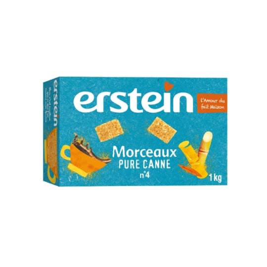 Sucre Pure Canne N°4 Morceaux ERSTEIN