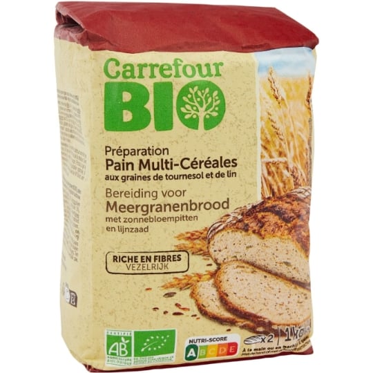 Préparation pain multi-céréales CARREFOUR BIO