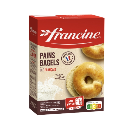 Préparation pour Pains Bagels au Blé Français FRANCINE
