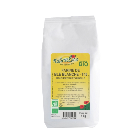 Farine de blé T45 Bio NATURALINE