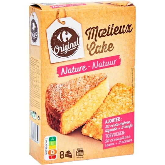Préparation Gâteau Moelleux Nature CARREFOUR ORIGINAL