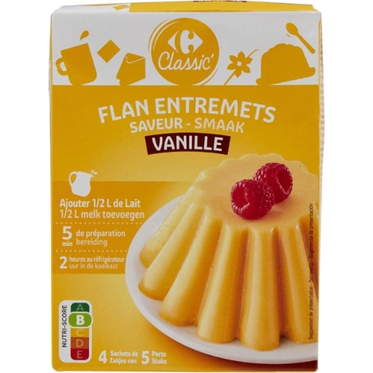 Préparation Flan Vanille CARREFOUR CLASSIC'
