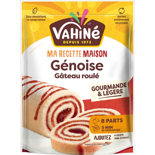 Préparation Génoise Bûche Roulée Ultra Moelleux VAHINE