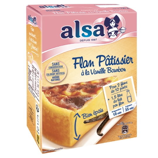 Préparation Flan Pâtissier Vanille Bourbon ALSA