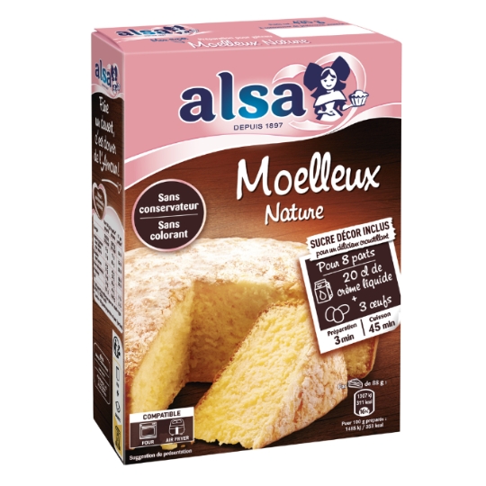 Préparation Gâteau Moelleux Nature ALSA