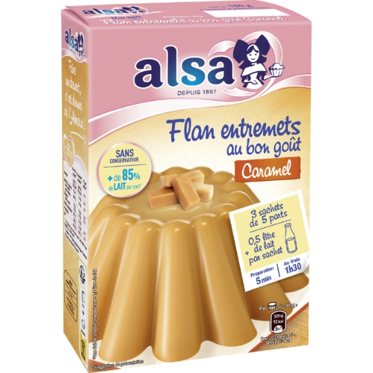 Préparation Flan Entremets Caramel ALSA