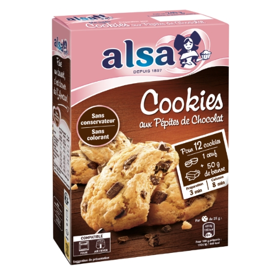 Préparation Cookies Pépites Chocolat ALSA