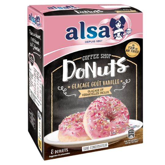 Préparation Gâteau Donuts avec glaçage ALSA