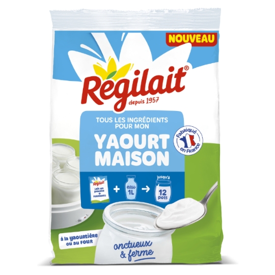 Préparation Yaourt Maison au Lait en Poudre pour 12 Pots REGILAIT