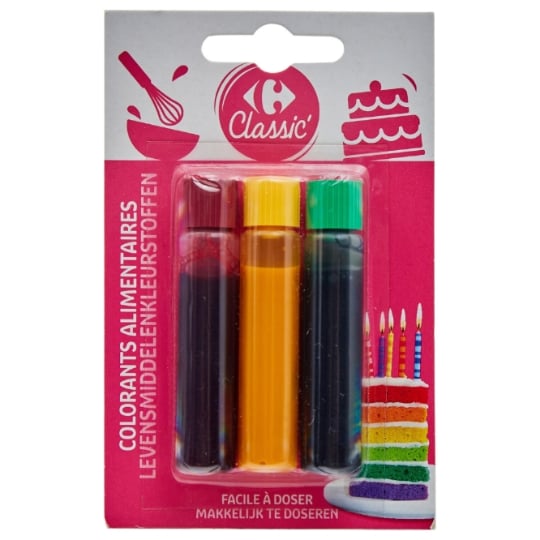Colorants alimentaires CARREFOUR CLASSIC'