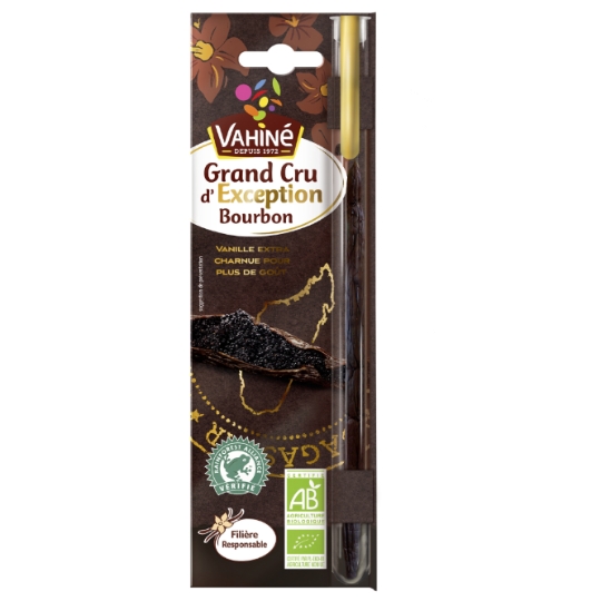 Gousse de Vanille Bourbon Grand Cru d'Exception Bio VAHINE
