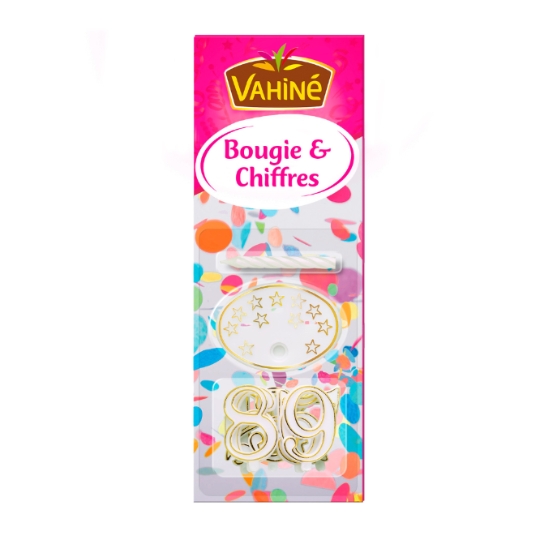Bougie & chiffres VAHINE