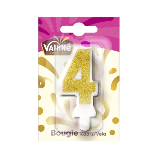 Bougie anniversaire n° 0  n° 4 VAHINE