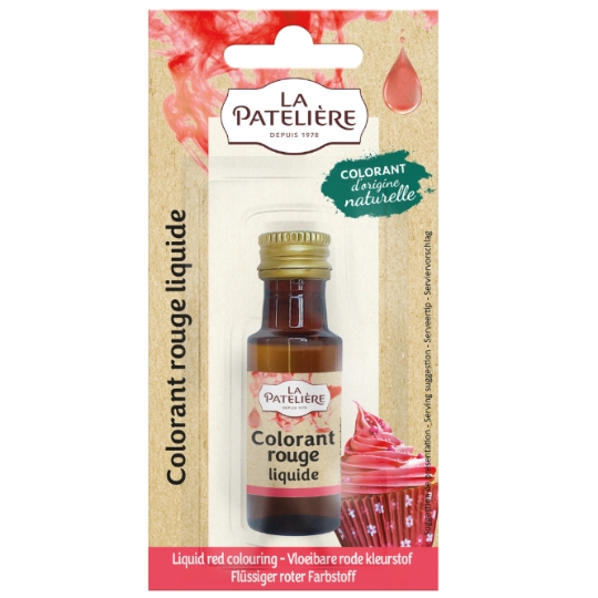 Colorants liquide rouge LA PATELIERE