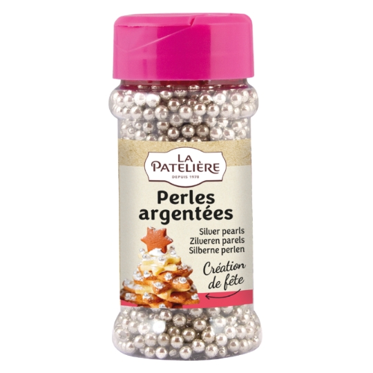 Décors pour Pâtisserie Perles Argentées en Sucre LA PATELIERE