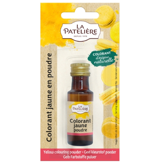 Colorant Alimentaire Jaune en Poudre d'Origine Naturelle LA PATELIERE