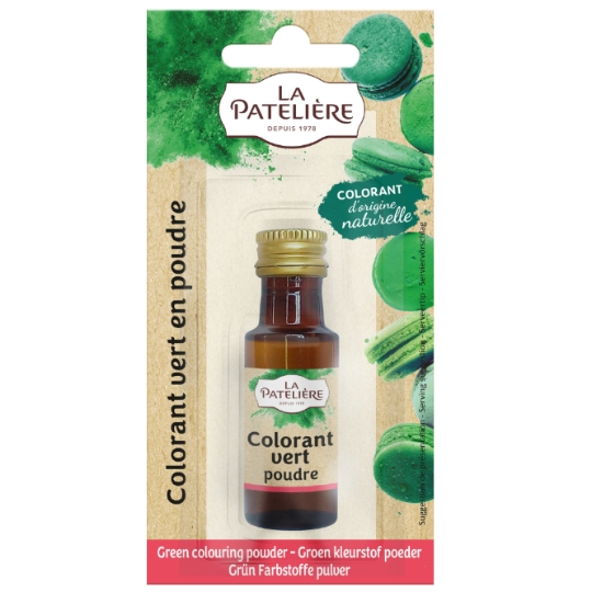 Colorant Alimentaire Vert en Poudre d'Origine Naturelle LA PATELIERE