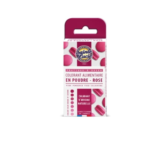 Colorant alimentaire en poudre rose SAINTE LUCIE