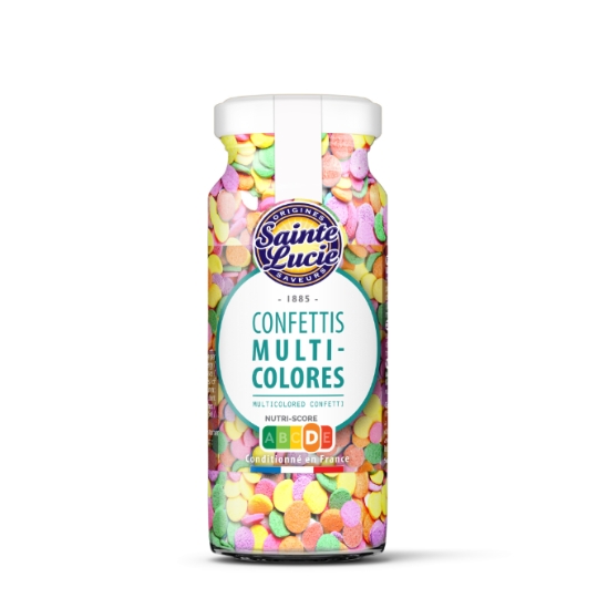 Aides pâtisserie confettis multicolores SAINTE LUCIE