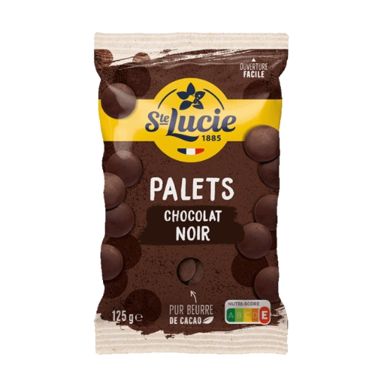 Palets de chocolat noir à fondre SAINTE LUCIE
