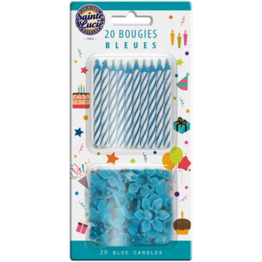 Bougies bleues SAINTE LUCIE