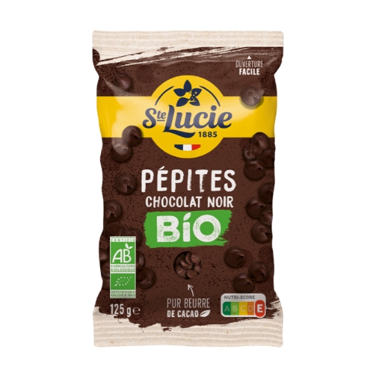 Pépites de chocolat noir pur beurre de cacao bio SAINTE LUCIE