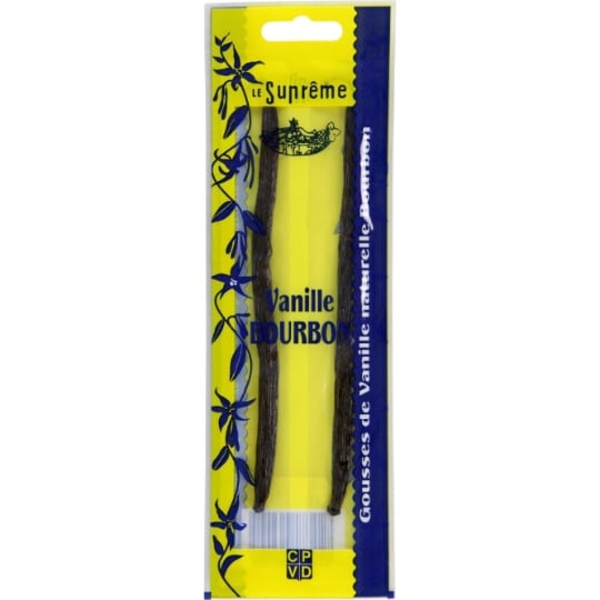 Gousses de vanille naturelle de Bourbon