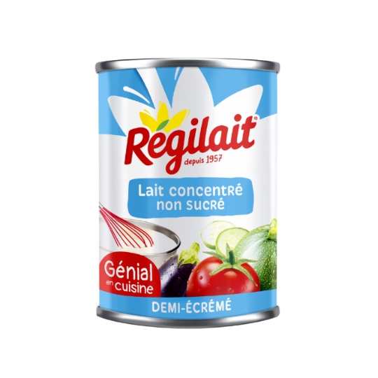 Lait Concentré Non Sucré Demi-Écrémé REGILAIT