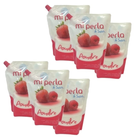 Lot 6x Sucre Blanc En Poudre - Mi Perla - 750g MI PERLA