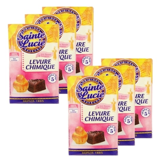 Lot 6x Levure Chimique - Sainte Lucie - 5 Sachets 10g SAINTE LUCIE