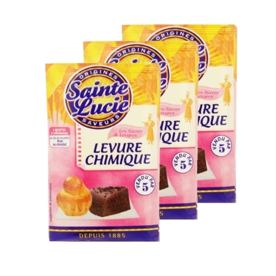 Lot 3x Levure Chimique - Sainte Lucie - 5 Sachets 10g SAINTE LUCIE