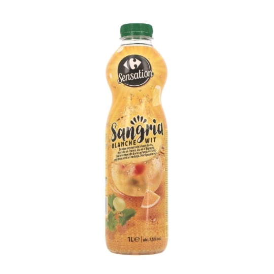 Apéritif à base de vin Sangria Blanche 7,5% CARREFOUR SENSATION