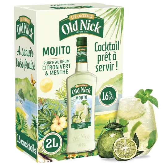 Cocktail Mojito Citron Vert et Menthe 16% OLD NICK