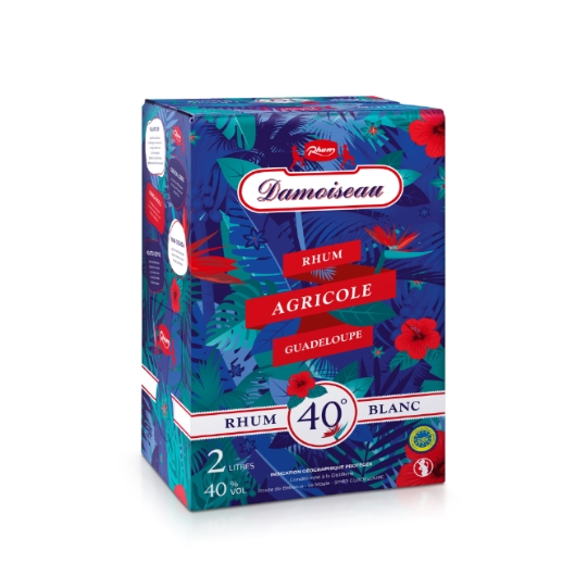 Rhum blanc agricole Guadeloupe DAMOISEAU