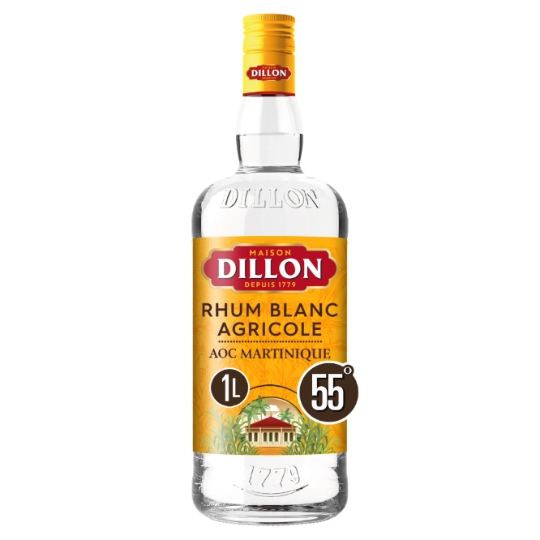 Rhum blanc agricole A.O.C. de la Martinique DILLON