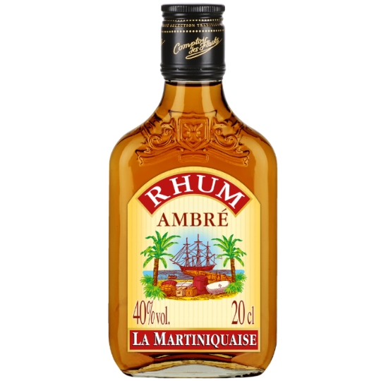 Blister Rhum  Ambré de 40° LA MARTINIQUAISE