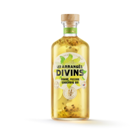 Rhum Pomme/Passion/Gingembre Bio  LES ARRANGES DIVINS