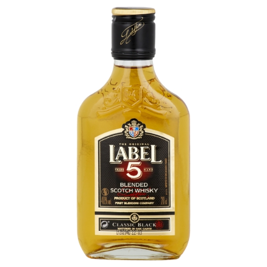 Scotch Whisky Classic Black Flask Nu LABEL 5