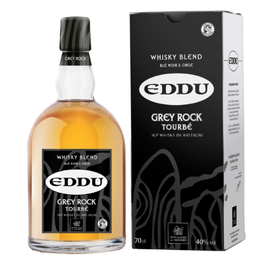 Wisky Eddu Grey Rock 40% Vol. DISTILLERIE DES MENHIRS