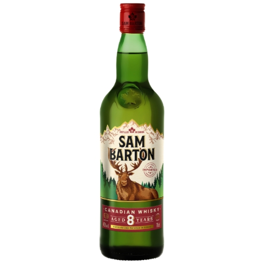 Whisky Canadien 8 ans 40° SAM BARTON