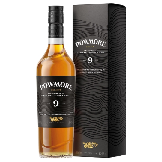 Whisky Single Malt Scotch 9 years Old 40% BOWMORE