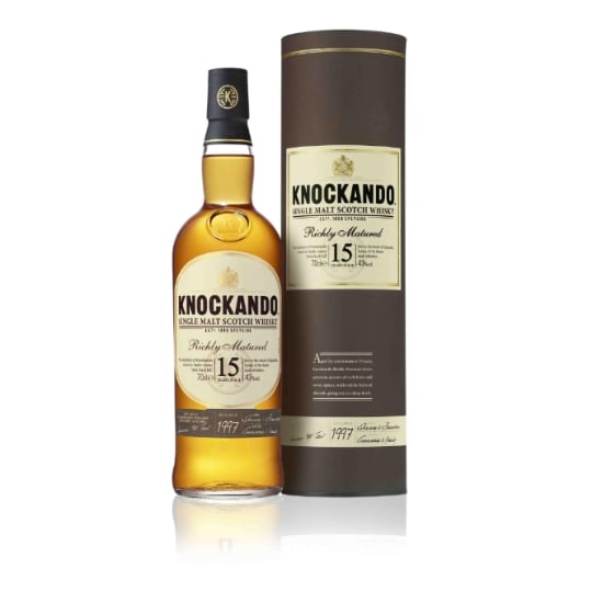 Whisky Ecossais Single Malt Richly Matured 15 ans KNOCKANDO