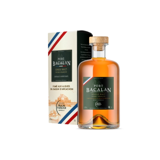 Whisky Single Malt Français Fumé aux Algues du Bassin d'Arcachon 41,2% PORT BACALAN
