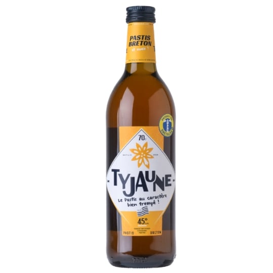 Spiritueux Anisé Pastis Breton 45% TY JAUNE