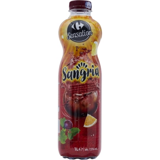 Apéritif à base de vin Sangria Rouge 7,5% CARREFOUR SENSATION