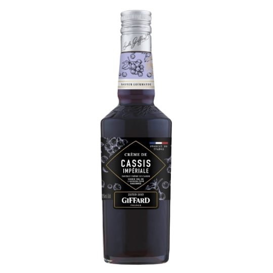 Crème Cassis Impériale Double Crème Issu D'Agriculture Raisonnée Cassis Noir De Bourgogne 18% GIFFARD
